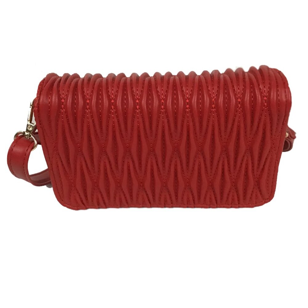 VALENTINO ORLANDI Quilted Leather Crossbody Camera Bag Purse - Picture 6 of 12